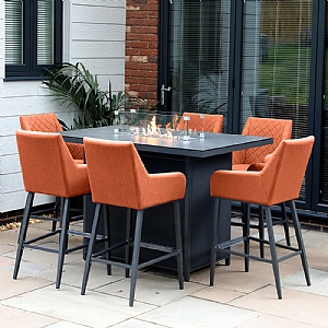 Supremo Mirfield 6 Seat Firepit Bar Set