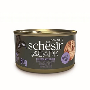 Schesir After Dark Wholefood Adult Cat Food - Chicken & Duck (80g)