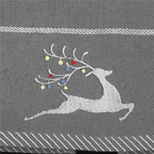 Silver and Grey Stag Tea Towel