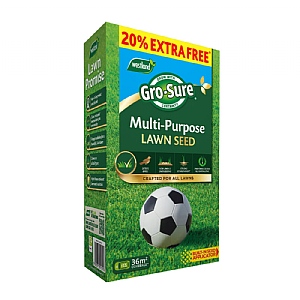 Gro-Sure Multi Purpose Lawn Seed 30m2 + 20% Extra Free