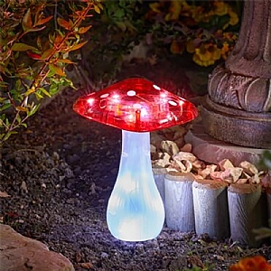 Smart Solar Magic Mushroom Stake Light