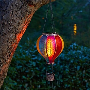 Smart Solar Rainbow Flaming Balloon Light