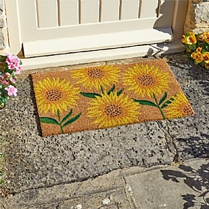 Outside In Sunflowers Decoir Doormat 45 x 75cm