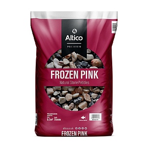Altico Frozen Pink Pebbles Natural Stone Pebbles Large Bag (20-40mm)