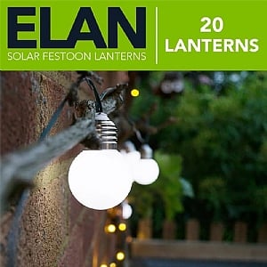 Elan Solar Festoon Lanterns (20 LEDs)