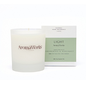 Aromaworks Light Range Lemongrass & Bergamot Candle 30cl