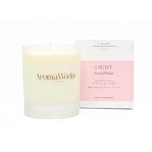 Aromaworks Light Range Basil & Lime Candle 30cl