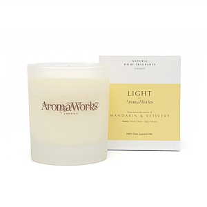 Aromaworks Light Range Mandarin & Vetivert Candle 30cl