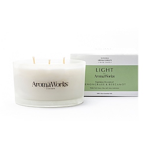 Aromaworks Lemongrass & Bergamot Light Multi Wick Candle