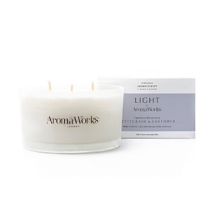 Aromaworks Light Range Petitgrain & Lavender Multi Wick Candle