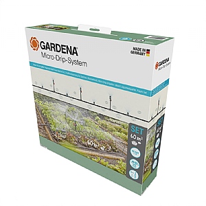 GARDENA Micro-Drip-System Irrigation Set - Vegetable Bed/Flower Border (60m²)