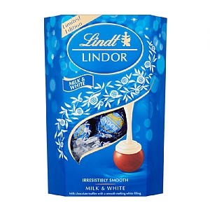 Lindt Lindor Milk & White Chocolate Truffles (200g)