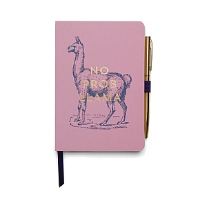 Designworks Ink Vintage Sass Notebook with Pen - No Prob Llama