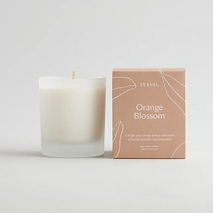 St Eval Orange Blossom, Lamorna Glass Candle