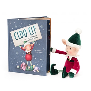 Jellycat Eldo Elf & Patchwork Bashful Bunny Book