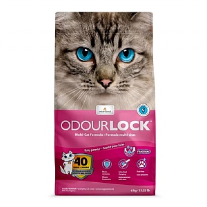 Intersand Odourlock Multi-Cat Clumping Cat Litter - Baby Powder (6kg)
