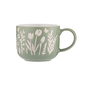 Mason Cash In The Meadow Green Tulip Mug (400ml)