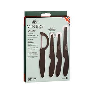 Viners Assure 4 Piece Peel & Prep Set