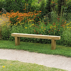 Sleeper wooden bench hotsell