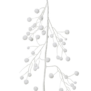 Decoris Snowball Spray Garland (130cm)