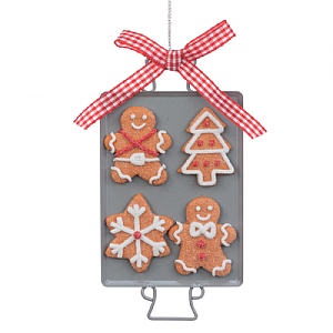 Floralsilk Gingerbread On Tray (15cm)