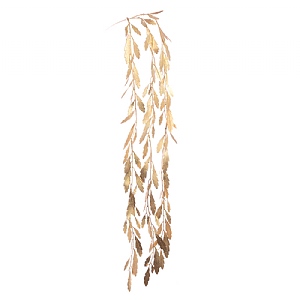 Floralsilk Metallic Hanging Leaf Spray (97cm)