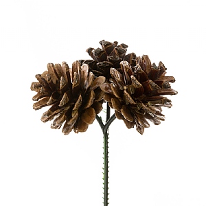 Floralsilk Triple Pinecone Pick (15cm)