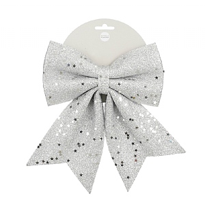 Bow - Silver (20cm x W24cm)