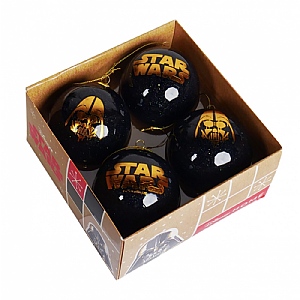 Star Wars Box Baubles 7.5cm - (Box of 4)