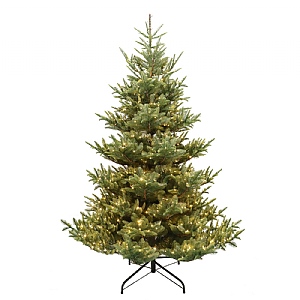 7ft Pre-Lit Iowa Fir Artificial Christmas Tree
