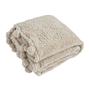 Walton & Co. Cosy Pom Pom Throw Linen