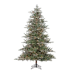 5ft Pre-Lit Frosted Northern Noble Artificial Christmas Tree