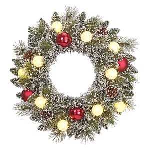 Prelit Decorated Kaprun Wreath