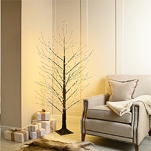 Festive 150cm MicroDot Black Tree (900 Warm White LEDs)