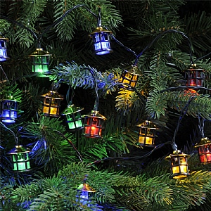 Multicoloured Lantern String Lights (100 LEDs)