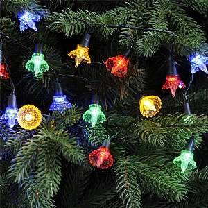 Multicoloured Flower String Lights (100 LEDs)