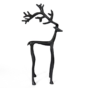 Black Aluminium Reindeer (39.5cm)