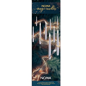 Noma Remote Wand Controlled White Magic Candles (10 Candles & Wand)