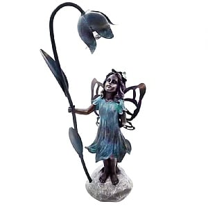 Resin Fairy with Solar Flower Light