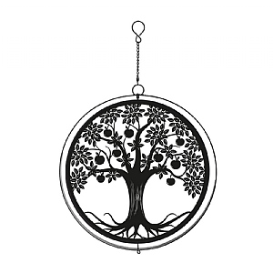 Metal Apple Tree Hanging Spinner