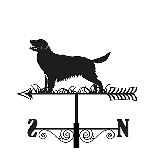 Metal Golden Retriever Silhouette Weathervane