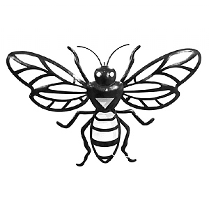 Bee Solar Backlit Wall Art