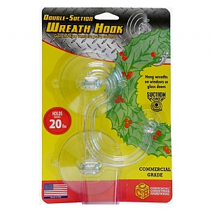 Double Suction Wreath Hooks