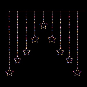 Premier Rainbow LED Star V Curtain