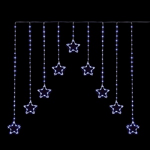 Premier Cool White LED Star V Curtain