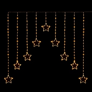 Premier Warm White LED Star V Curtain