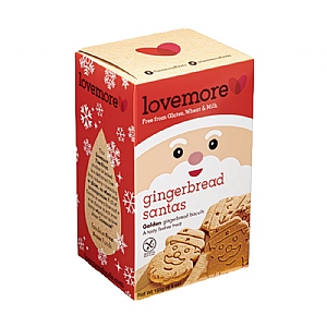 Love More Gluten Free Gingerbread Santa Cookies (195g)