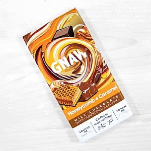 Gnaw Milk Chocolate Honeycomb + Caramel Bar (80g)