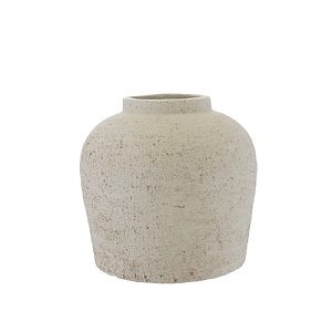 White Terracotta Vase (28cm)