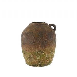 Aged Effect Terracotta Pot With Handle (28cm)